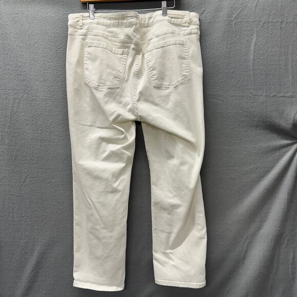 Soft Surroundings Jeans Womens 18W (39x27 ACTUAL) White Denim Coastal Stretch - Picture 3 of 7